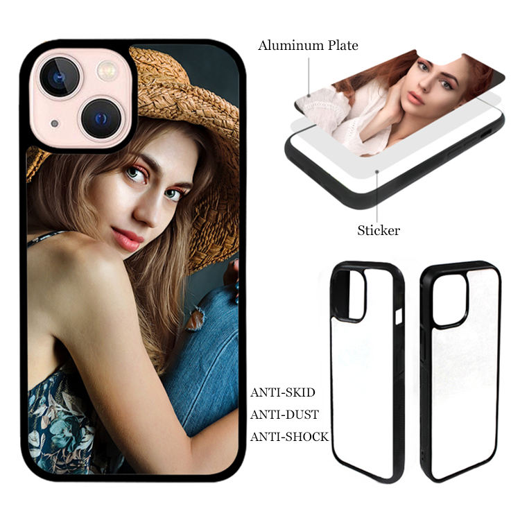 Wholesale DIY Printable Cover 2D Sublimation Blanks TPU PC Cell Phone Case for iPhone 13 14 pro max