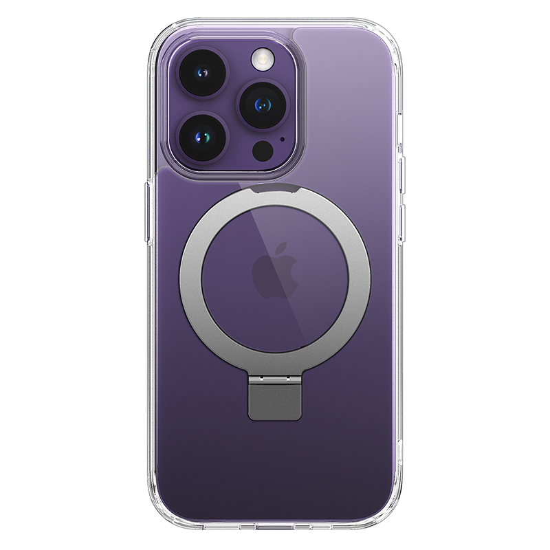 Designer 2 in1 Hard Magsafe Magnetic Charging Metal Ring Holder Cell Phone Case For iPhpne 14 Pro Max Cover