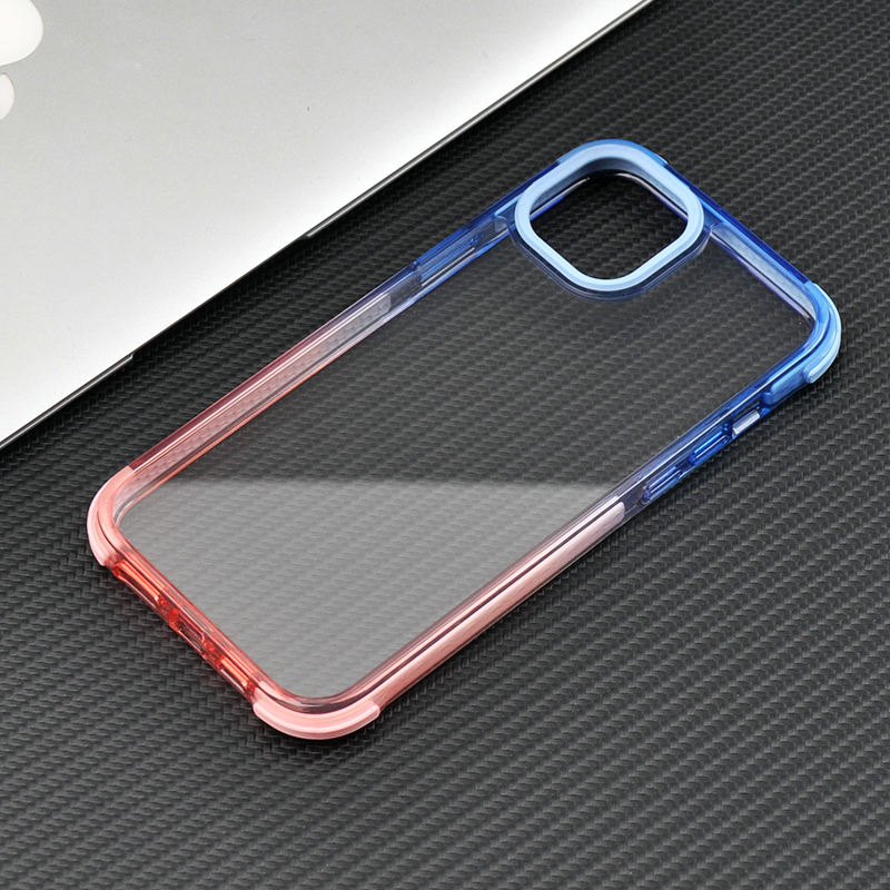 Hot Sale High Crystal Clear Gradient Colors Anti-Shock Mobile Phone Case Protection Case For Iphone 15 Pro Max