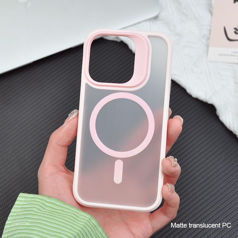 Matte Translucent Shockproof Magsafing Case 4 Corners Airbag Anti Yellow Magnet Cover Rubber Coated Magsafes Phone Case