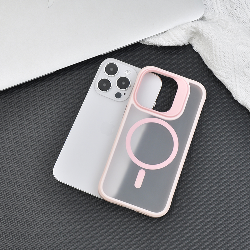 Matte Translucent Shockproof Magsafing Case 4 Corners Airbag Anti Yellow Magnet Cover Rubber Coated Magsafes Phone Case