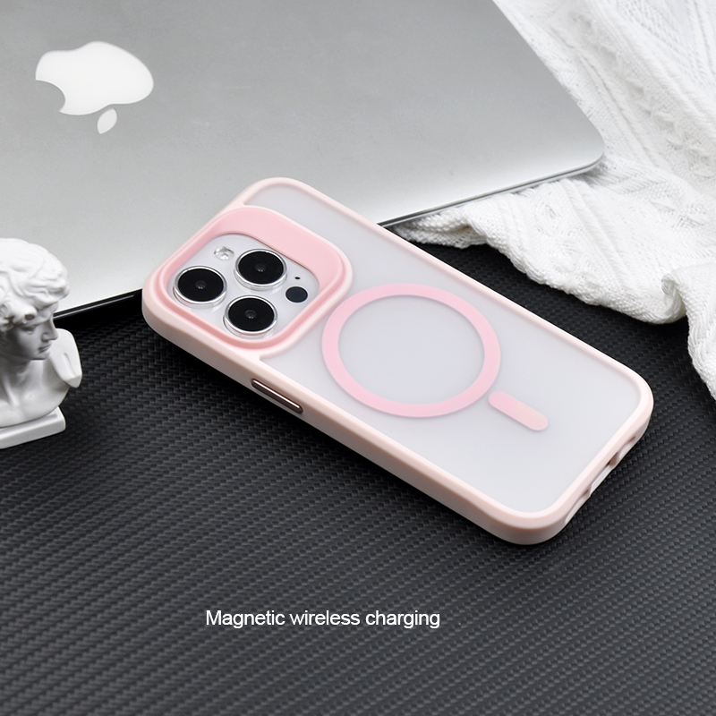 Matte Translucent Shockproof Magsafing Case 4 Corners Airbag Anti Yellow Magnet Cover Rubber Coated Magsafes Phone Case