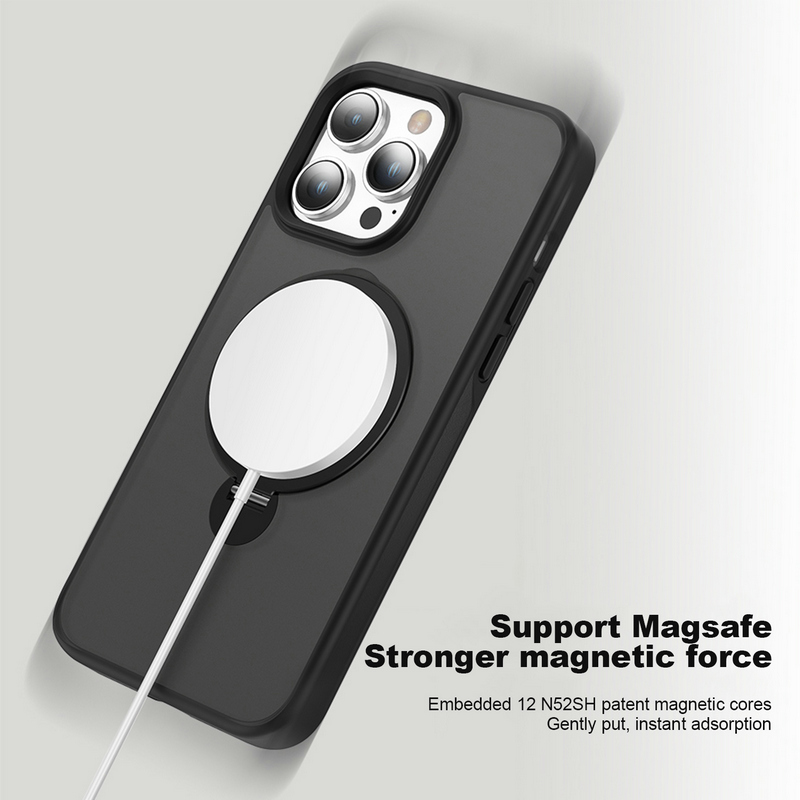 magsafe case, iphone case with kickstand, iphone 15 magsafe case, anti shock phone case, magnetic case