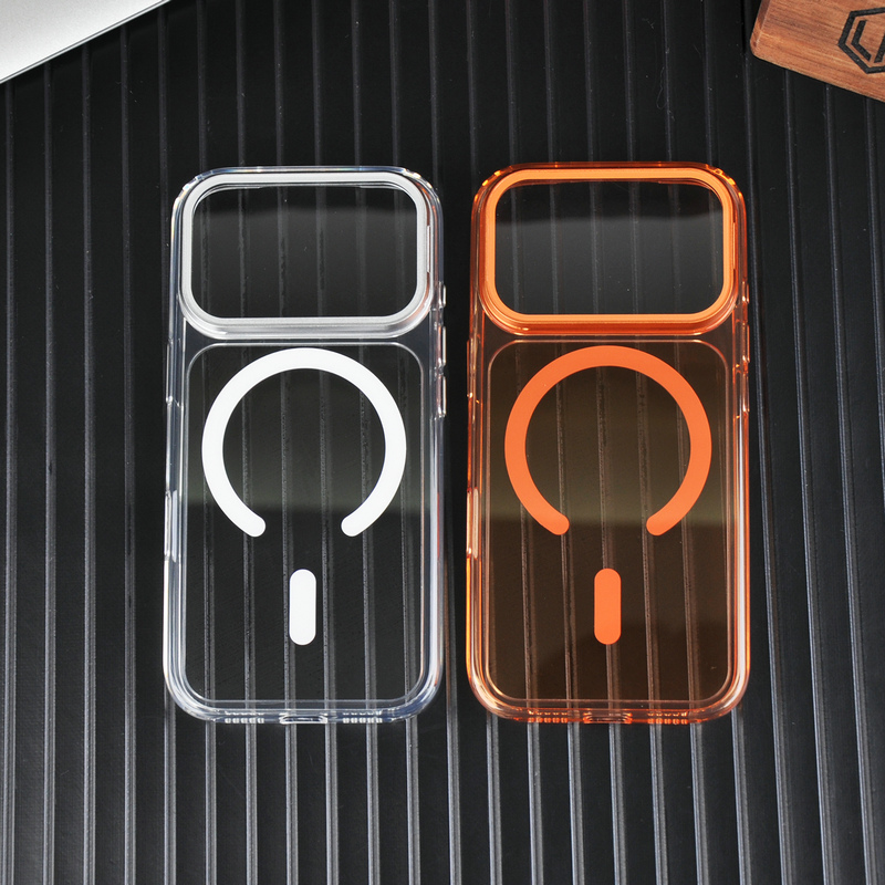 Transparent Phone Case with kickstand, aluminum alloy holder
