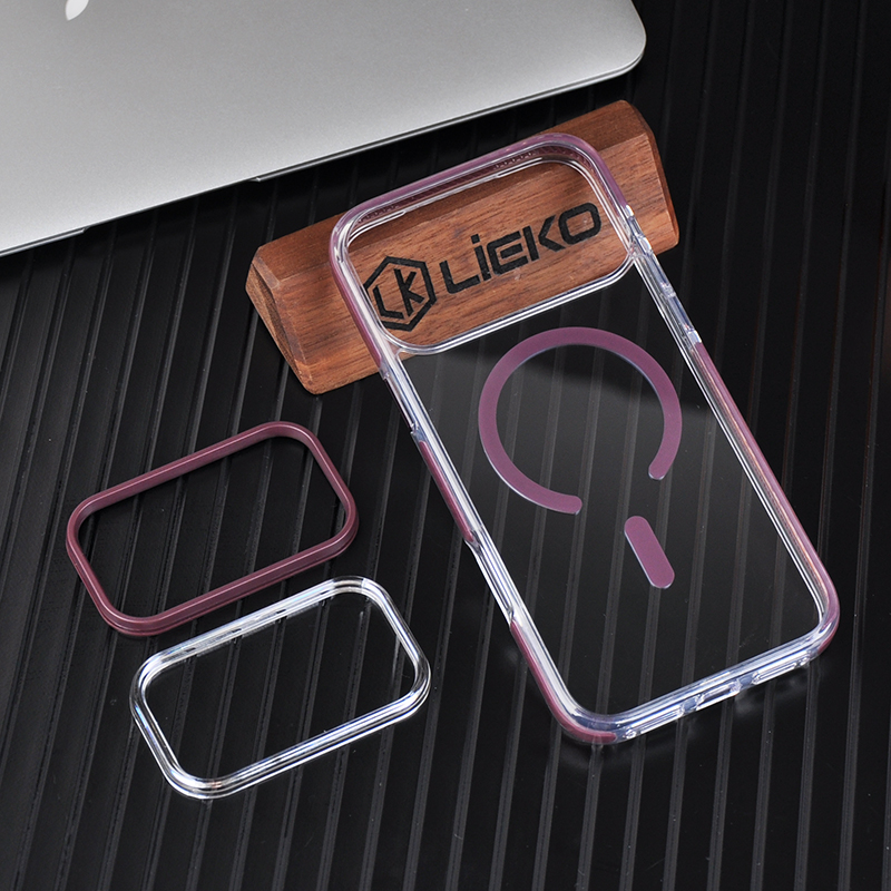 High clear case, detachable magsafe case,  camera stand