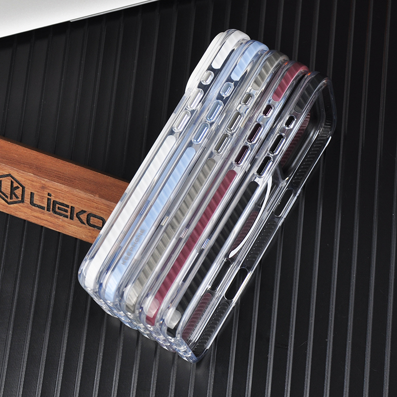 High clear case, detachable magsafe case,  camera stand